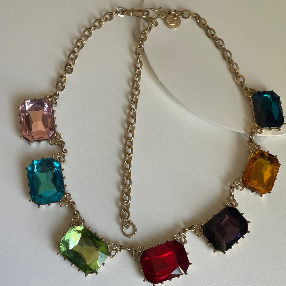Multicolor Statement Necklace - image 4